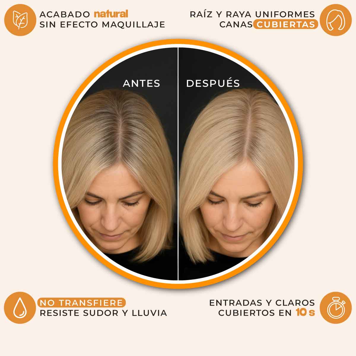 Türeno™ Polvo capilar retocador de raíces